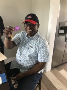 Victor N. receives his keys to his new home in Oakland. Victor is a veteran, and became homeless in January. He lived in his car, which made his health problems worse. After being hospitalized, he came to BACS and we were able to get him into housing. #HOUSED